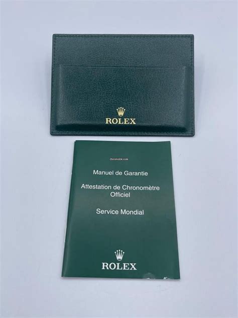 Rolex porta garanzia warranty holder ref 4119209.05 